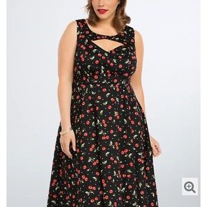 Torrid Cherry Dress, Size 14